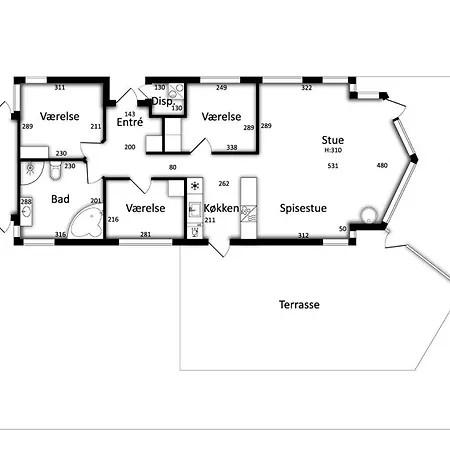 Well-equipped Summer House Near Skovmose 度假居 *